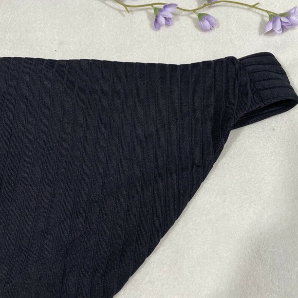 NEW $58 Becca‎ Loreto Ribbed Black Bikini Bottoms [ SZ Large ] - Picture 9 of 11